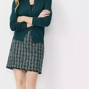 Ann Taylor Women's Size 0 Petite A Line Fringe Tweed Skirt New